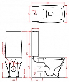 ArtCeram Унитаз-компакт Jazz JZV003 с микролифтом – фотография-5