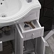Opadiris Тумба с раковиной Тибет 85 ясень белое серебро – фотография-10