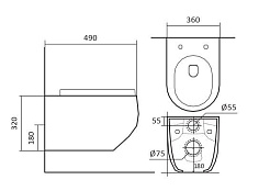 Aquatek Унитаз подвесной Европа AQ1900T-00 – фотография-5