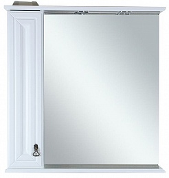 Misty Зеркало-шкаф для ванной Лувр 85 L белый – фотография-1