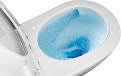 Azario Унитаз-компакт Berton AZ-6093 безободковый с бачком с сиденьем микролифт белый – фотография-11