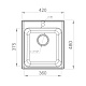 Raiber Мойка кухонная Реберг RQ21 шоколад – фотография-4