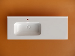 Ceramicanova Мебельная раковина Element 121 чаша слева CN7006L белая – фотография-3