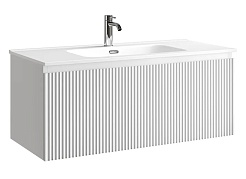 Sancos Тумба с раковиной Snob R 1.0 100 bianco раковина Element 101 CN7003 – фотография-1