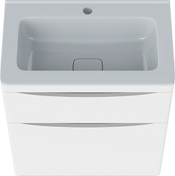 Vivon Тумба под раковину Ostin 60 напольная белая матовая – фотография-2