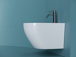 Ceramicanova Подвесное биде Uno CN11002 белое – фотография-2