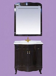 Misty Зеркало для ванной Дайна 85 черное – фотография-4