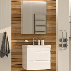 Misty Мебель для ванной Софт 60 подвесная белая – фотография-1