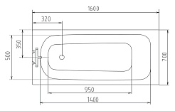 Alpen Акриловая ванна Laura 160 – фотография-2