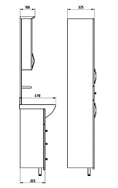 ASB-Mebel Тумба с раковиной Грета 80 напольная – фотография-3