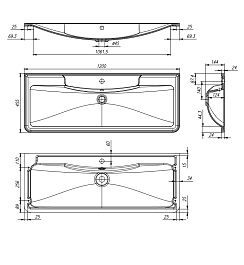 BelBagno Тумба с раковиной Albano 120 подвесная Pino Scania – фотография-12