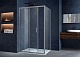 Vincea Душевой уголок Alpha 110x80 VSR-3AL8011CLGM профиль вороненая сталь стекло прозрачное – фотография-6
