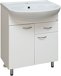 Runo Тумба для умывальника Уют 60 ящик – фотография-1