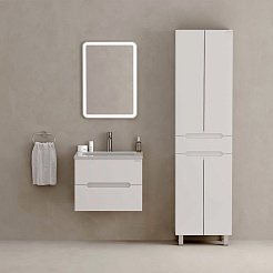 Onika Шкаф пенал Айленд 50 белый – фотография-6