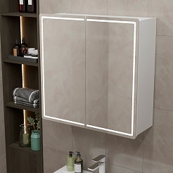 Mixline Зеркальный шкаф Вектор 80 белый – фотография-5