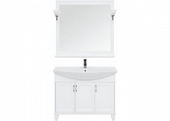 Aquanet Тумба с раковиной Валенса NEW 105 белый – фотография-4