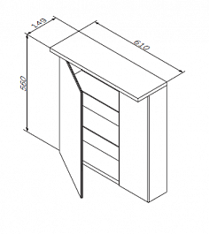Am.Pm Зеркало-шкаф Spirit 2.0 60 R, белый глянец – фотография-9