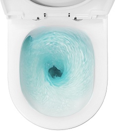 Azario Унитаз-компакт Tesoro AZ-8501 безободковый с бачком с сиденьем микролифт белый – фотография-10