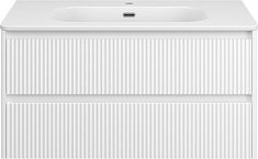 Brevita Тумба под раковину Riva 100 подвесная белая