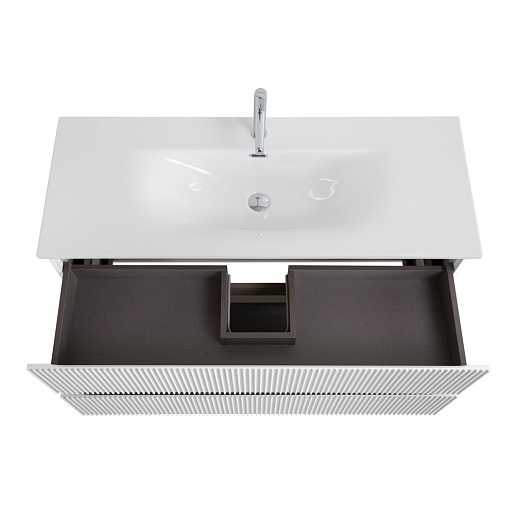 BelBagno Тумба под раковину Uno 120 с 2 ящиками подвесная Bianco Opaco – фотография-8