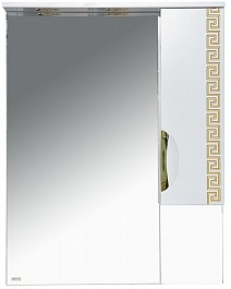 Misty Зеркало-шкаф Престиж 70 R белый/золотая патина – фотография-1