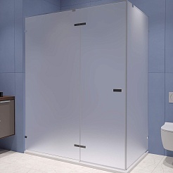 RGW Душевой уголок Stilvoll SV-040 100x80 профиль хром стекло матовое сатинат – фотография-1