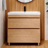 Vivon Тумба с раковиной Atwood 80 напольная дерево