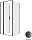 Allen Brau Душевой уголок Priority 90x90 3.31027.BBA/3.31045.BBA чёрный браш – фотография-11