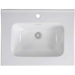 Aquatek Тумба с раковиной Вега 60 подвесная матовая серая – фотография-6