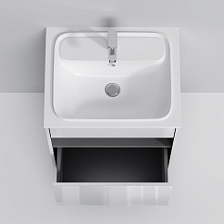 Am.Pm Тумба под раковину Func 60 подвесная белая глянцевая – фотография-6