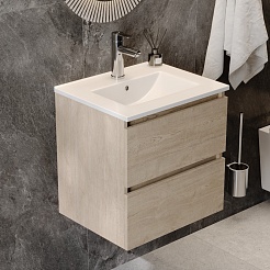 Teymi Тумба под раковину Laina 50 подвесная дуб светлый – фотография-6