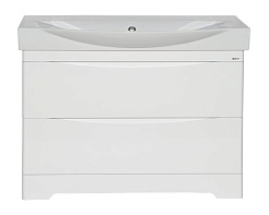 Misty Тумба для умывальника Элвис 105 белая – фотография-1