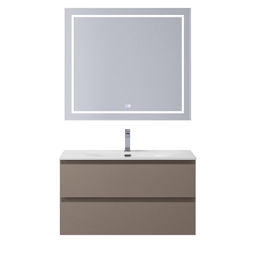 BelBagno Тумба под раковину Kraft 90 подвесная Бежевый матовый – картинка-11