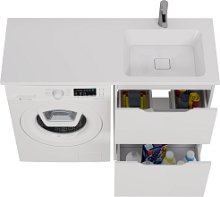 Dreja Тумба под раковину Bona 60 белая – фотография-21