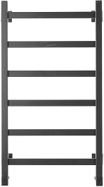 Domoterm Полотенцесушитель Квадро Плюс П6 400x800 черный – фотография-1
