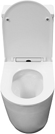 Azario Унитаз-моноблок Velluto AZ-6281 безободковый с бачком с сиденьем микролифт белый – фотография-8