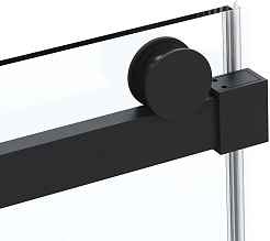 Vincea Душевой уголок Como Soft 120x80 VSR-1CS8012CLB профиль черный стекло прозрачное – фотография-8