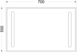 Mixline Зеркало Премьер Эконом 70 – фотография-2
