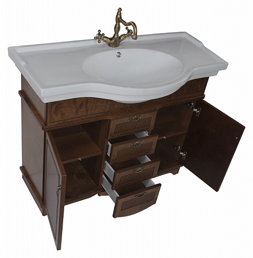 Aquanet Комплект Мебели "Луис 110" темный орех (173200) – картинка-3