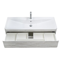 BelBagno Тумба под раковину Albano 120 подвесная Rovere Vintage Bianco – фотография-5