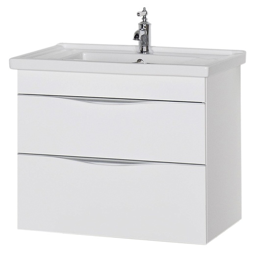 Aquanet Тумба с раковиной "Эвора 80" белая – фото-1