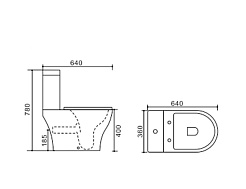 Stella Polare Унитаз-моноблок напольный Адамус KN2245000 белый – фотография-3