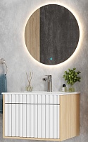 Onika Мебель для ванной Дайлер 60 подвесная белая/дуб сонома