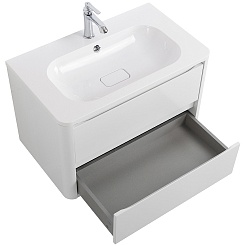 Cezares Тумба под раковину Relax 80 подвесная bianco lucido – фотография-4