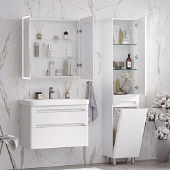 Equil Зеркальный шкаф Nice 80 белый – фотография-4