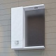 Mixline Зеркало-шкаф Квадро 55 L белый – фотография-9