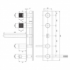 Omnires Смеситель для ванны CT8037/1CR (хром) скрытого монтажа – фотография-2