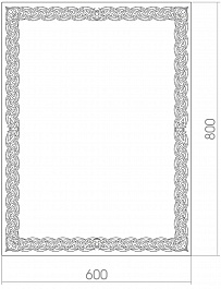 Mixline Зеркало Стиль Калиф 60 – фотография-2