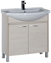 Aquanet Тумба под раковину Донна 80 беленый дуб – фотография-1