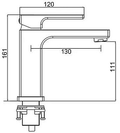 Gappo Смеситель для раковины G17-6 G1017-6 черный – фотография-3